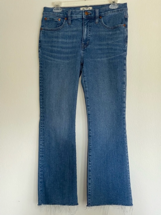 Madewell Denim - Madewell Mid-Rise Kick Out Crop Blue Jeans Size 28